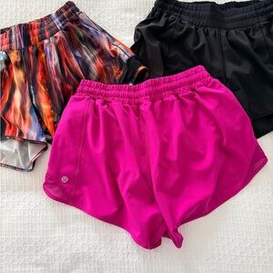 lululemon athletica Women's Shorts - Vibrant Pink, Classic Black, Multicolor
